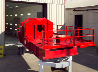Completed Oilfield Draw Works Skid