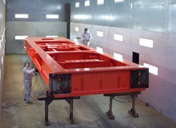 Signal Paint Booth with Drilling Rig Main Frame